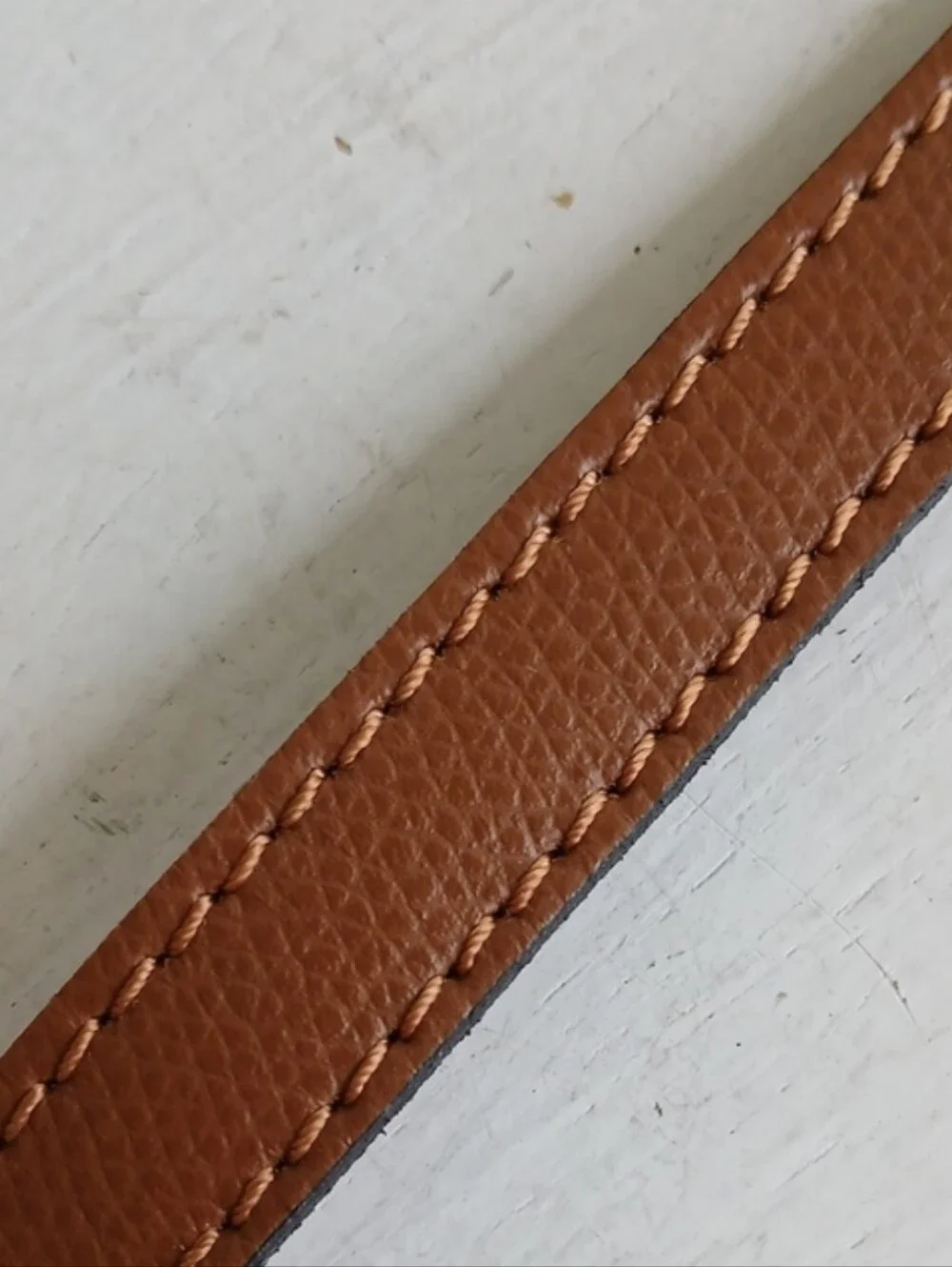 Crossbody Strap with Gold Clips - Brown